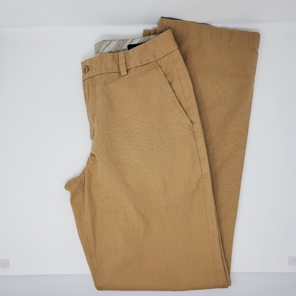 BANANA REPUBLIC CAMEL TAN KHAKIS CASUAL 100% COTTON PANTS MEN SIZE 32 X 24 - Picture 1 of 11